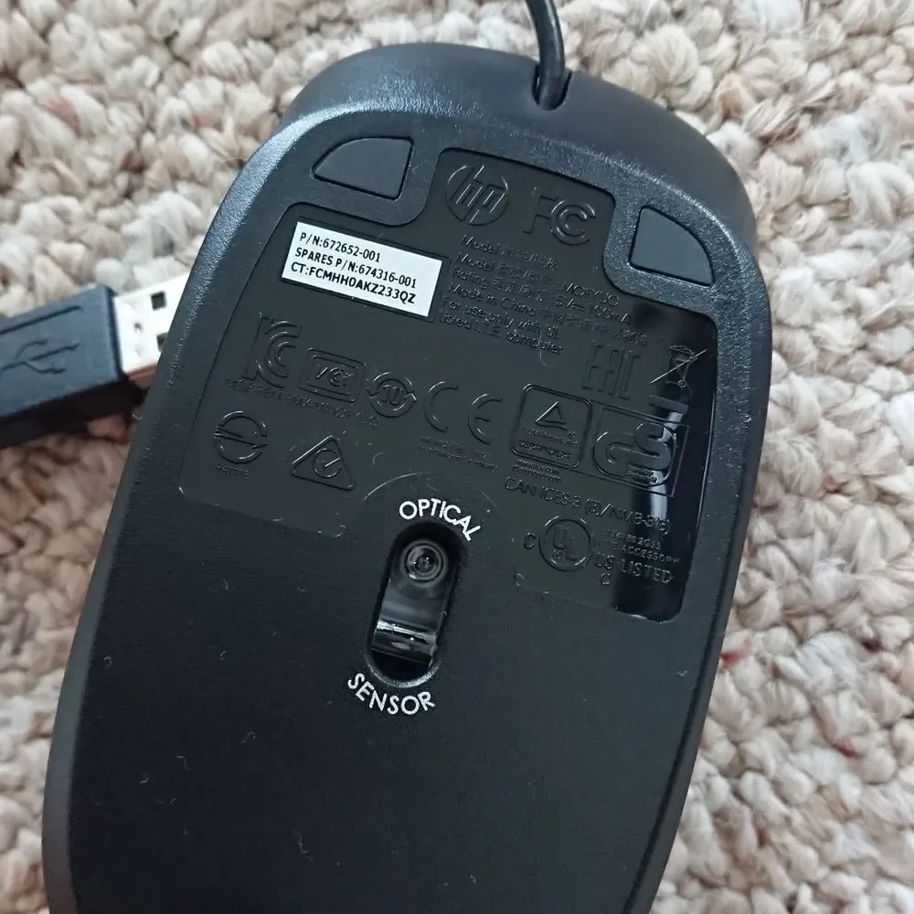 HP laser wired mofyuo mouse